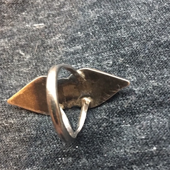 Very rare Zuni Nevada turquoise sterling silver ring. Size 6 - Picture 3 of 4